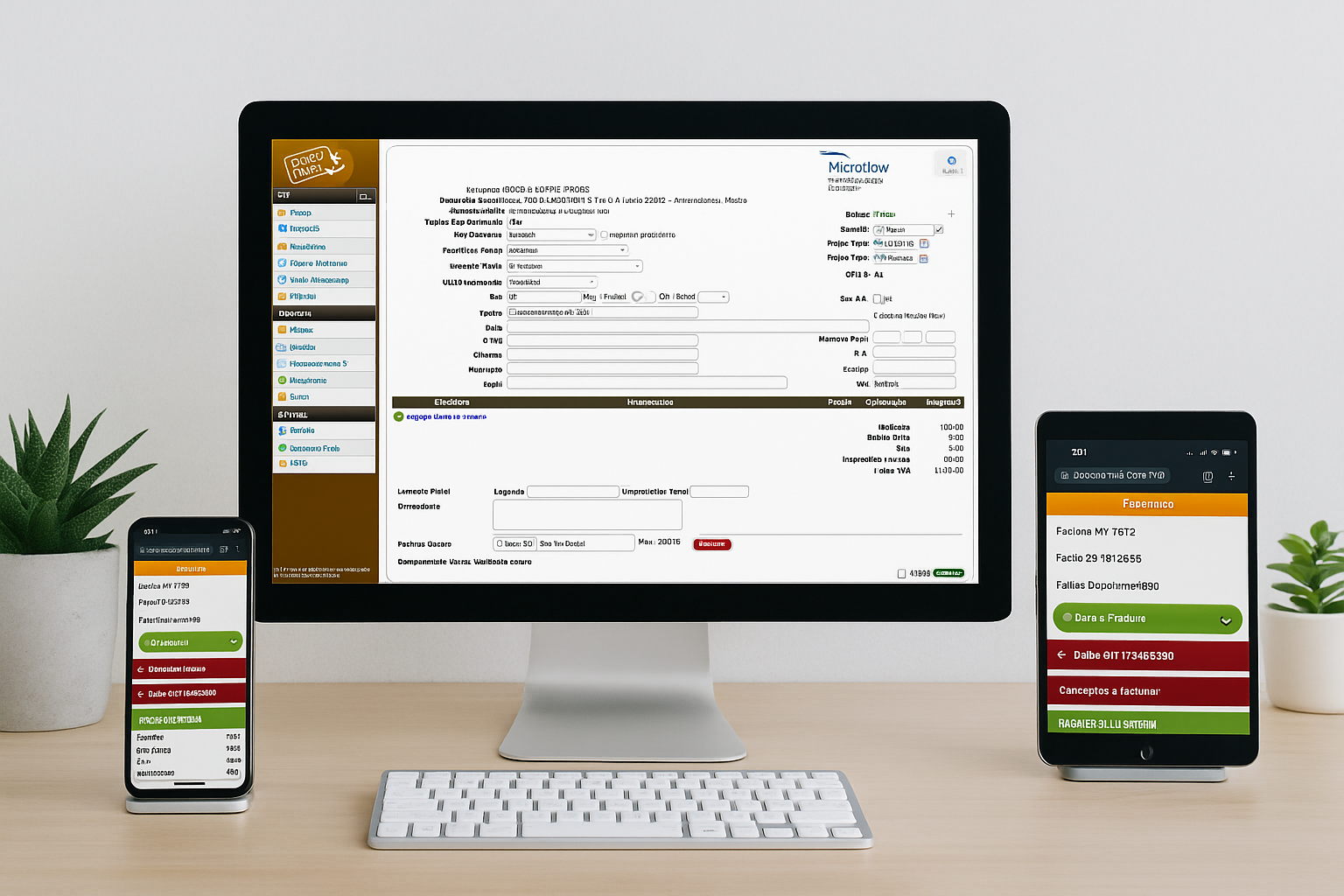 Dispositivos: móvil, tablet, desktop